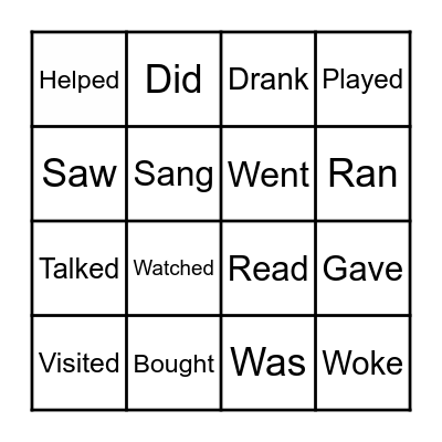 My vacation Bingo Card
