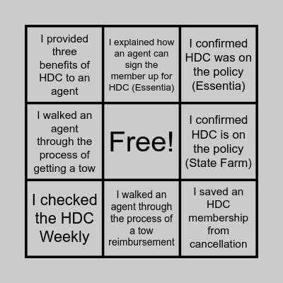 LIVE QUEUE BINGO Card