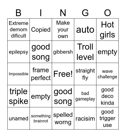 RECNT TAB Bingo Card