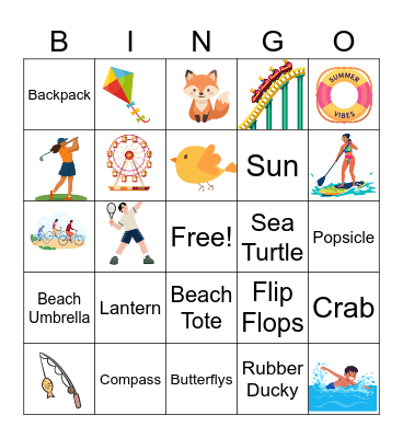 EO Summer Social Bingo Card