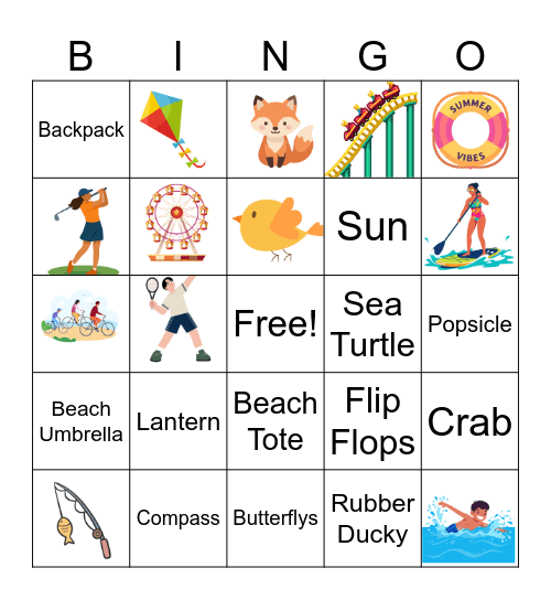 EO Summer Social Bingo Card