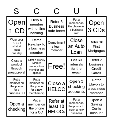 Rock South Superstars Bingo Card