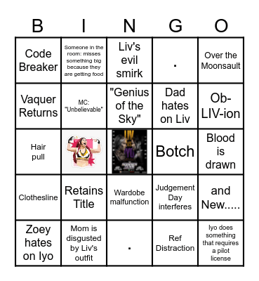 The Beast vs The Ruler Bingo Card