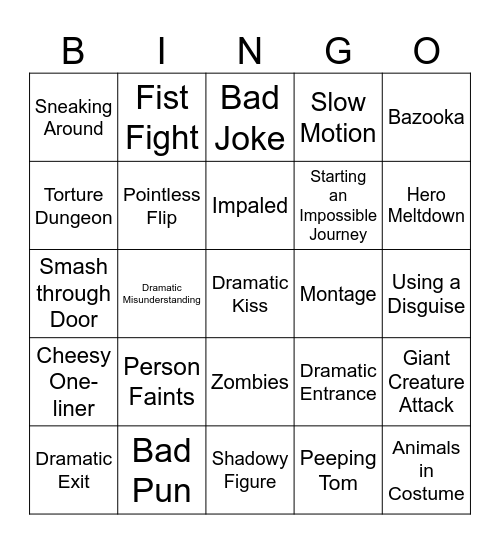 BINGOFLIX: Shrek 25th Anniversary Bingo Card