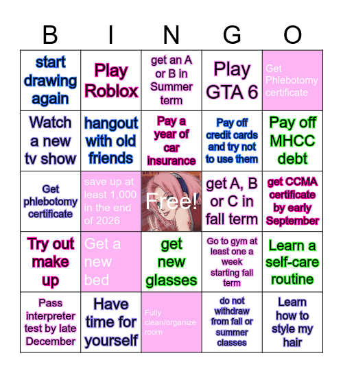 2026 whatever is left of this year! Bingo Card