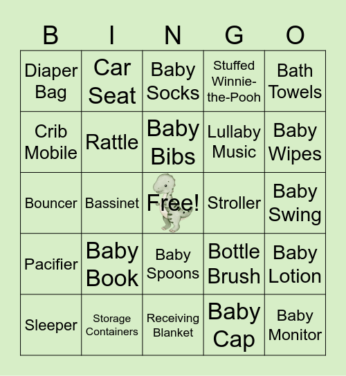 Baby BINGO Card