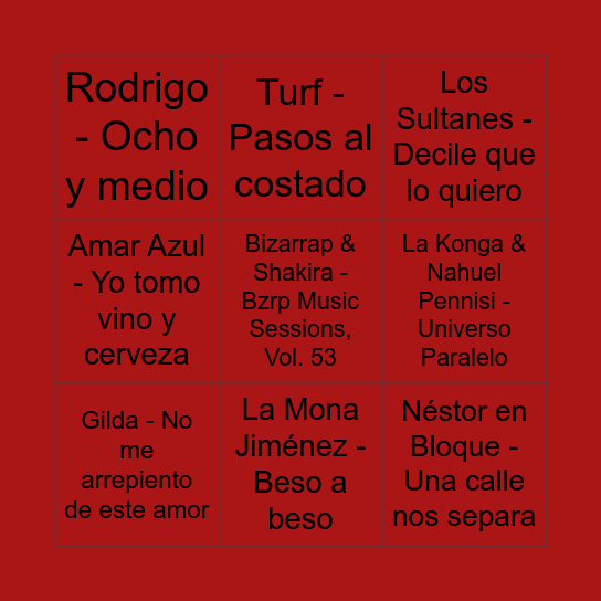 Me recibiiii! Bingo Card
