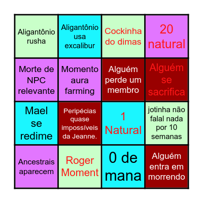 Tʀᴏɴᴏ ᴅᴇ ᴏssᴏs:  Eᴘɪsᴏ́ᴅɪᴏ 𝟷𝟻 — 𝗜𝗻𝗱𝗶𝗳𝗲𝗿𝗲𝗻𝗰̧𝗮 Bingo Card