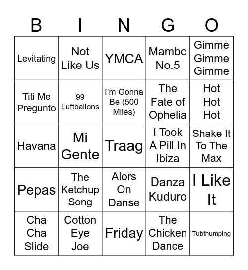 GREENGOS Bingo Card