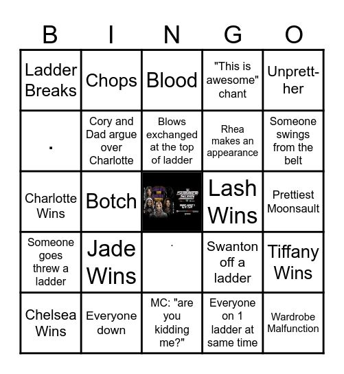 Interim WWE Women's Ladder Match Bingo Card