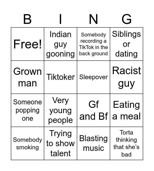 Monkey Bingo Card