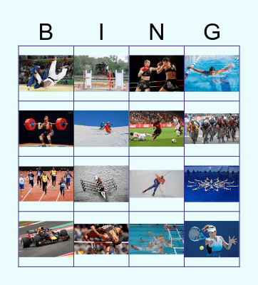 sport Bingo Card