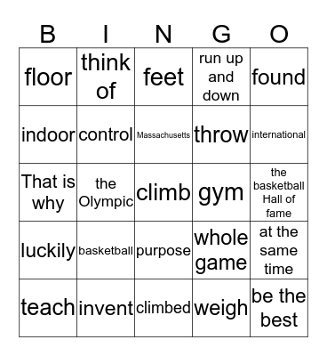 unit 7  basketball Bingo Card