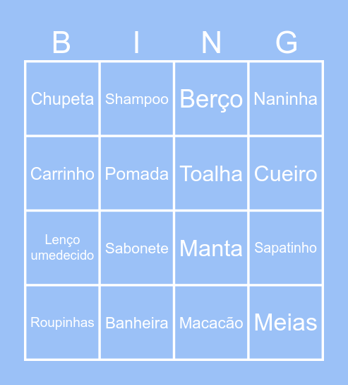 Bingo do José Lucca Bingo Card