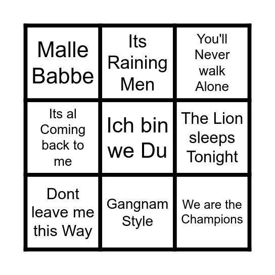 Feestweek Bingo Card