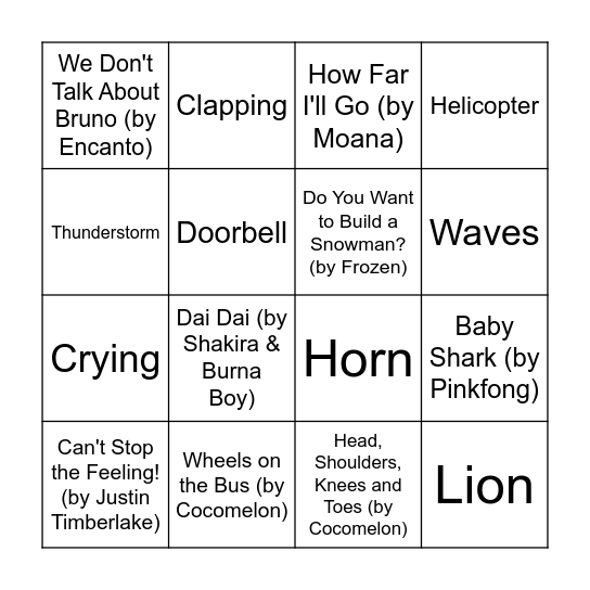 SkolaSajf 2026 Music & Sound Bingo ⭐ Bingo Card