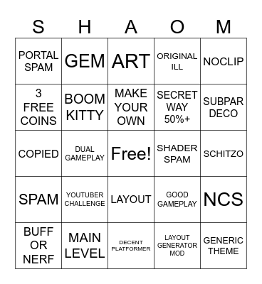 THE RECENT TAB Bingo Card