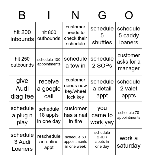 AUGUST 2026 Bingo Card