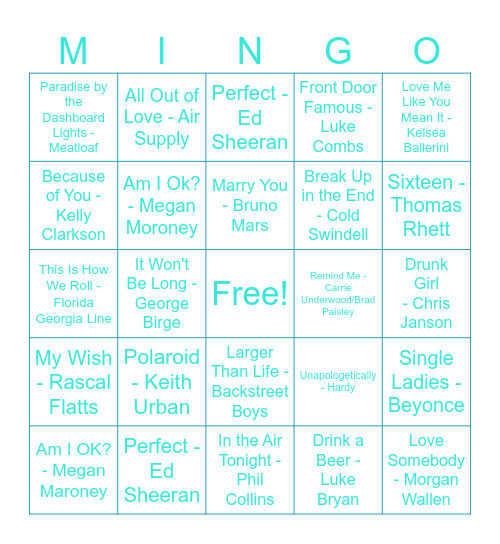 2026 Girls Beach Weekend Bingo Card
