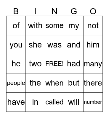 Lisa's Bingo Card