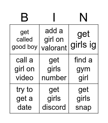 OMEGLE SPEEDRUN Bingo Card
