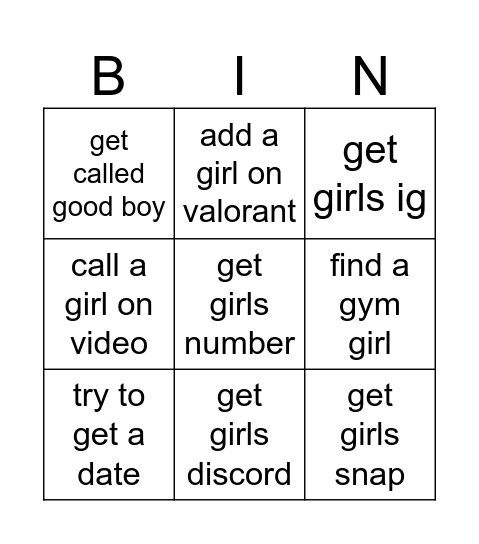 OMEGLE SPEEDRUN Bingo Card