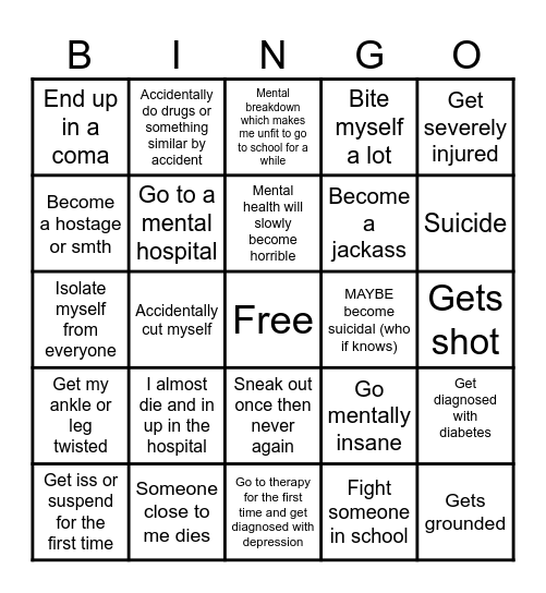 Life Bingo Card