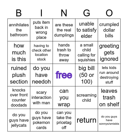 TLK Bingo UPDATED Bingo Card