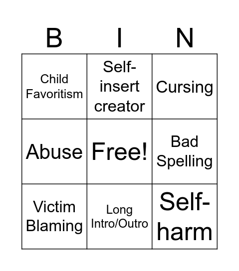 Gacha Bingo Card