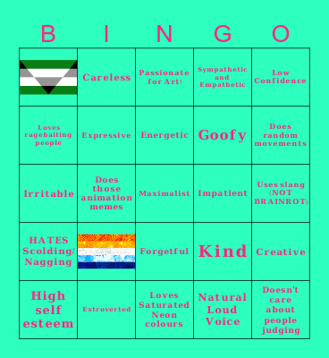𝐏𝐞𝐫𝐬𝐨𝐧𝐚𝐥𝐢𝐭𝐲 𝐁𝐢𝐧𝐠𝐨 Bingo Card