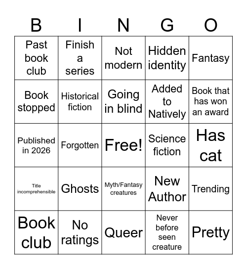 Natively Bingo 2026 Bingo Card