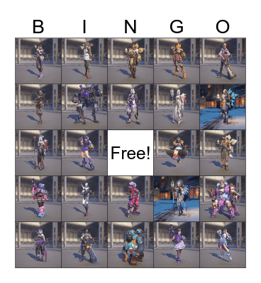 Skins porfiiis Bingo Card
