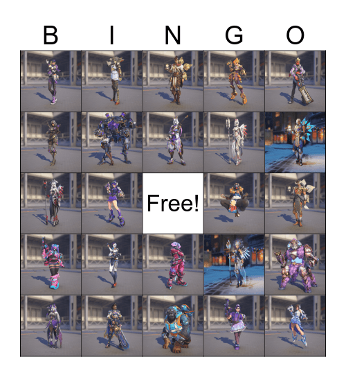 Skins porfiiis Bingo Card