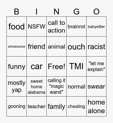 sus reddit stories Bingo Card