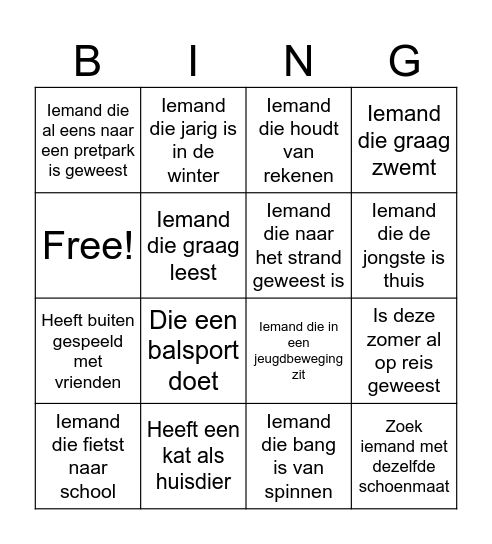 Bingo Card