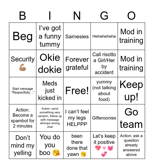 Tycoon BINGO Card