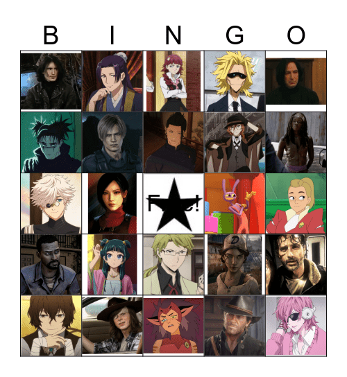 𝒪𝓁𝒾𝓍𝓈𝓏 Bingo Card