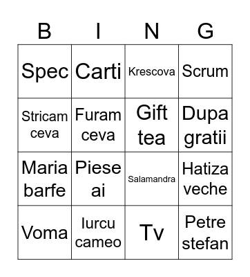 Betie 2.082026 Bingo Card