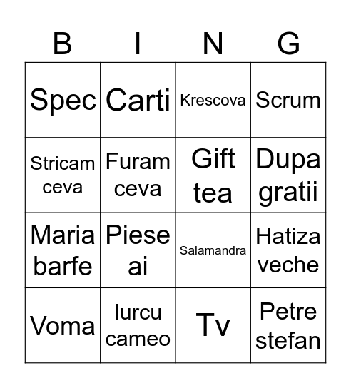 Betie 2.082026 Bingo Card
