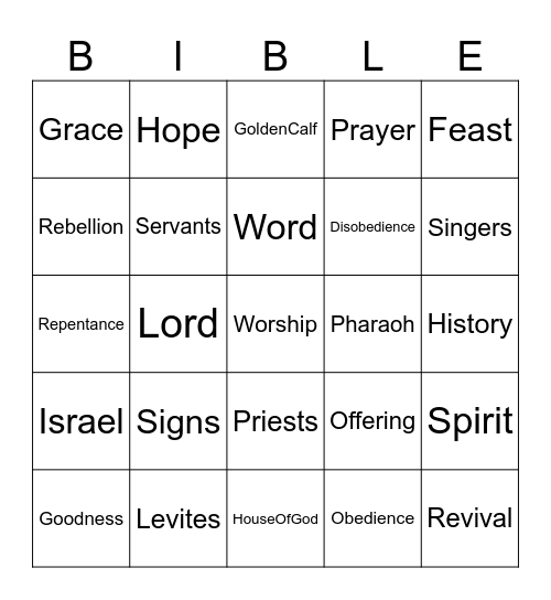 8.2.26 Bingo Card