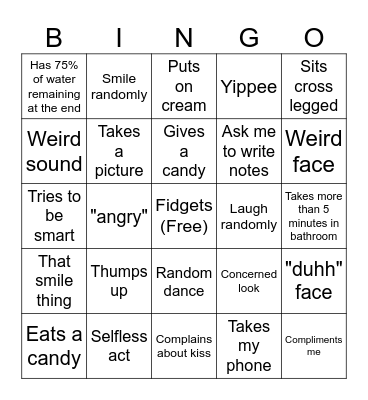 Riri bingo Card