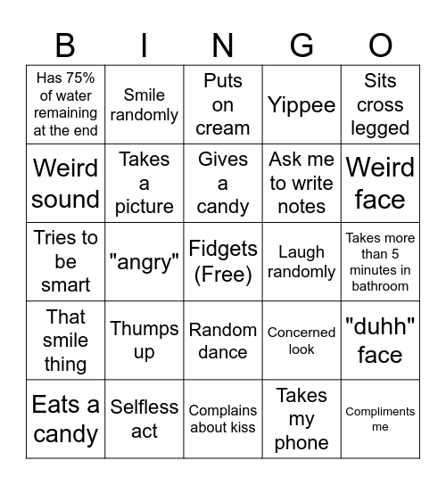 Riri bingo Card