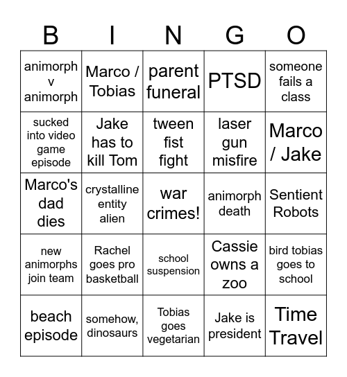 25 for book 25 Bingo Card