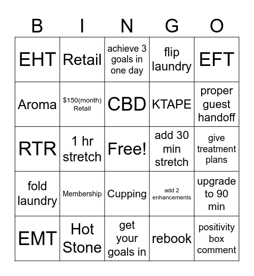 LMT Bingo Card