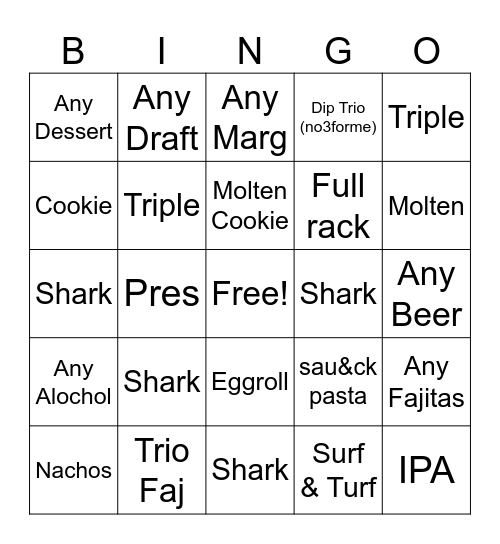 Aug 2nd! Bingo Card
