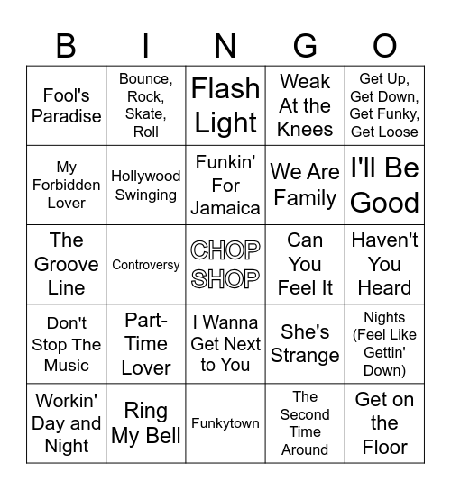 Ridin' Out (Ol Skool) Rd3 (diagonal) Bingo Card