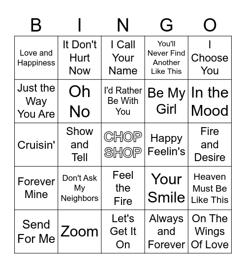 Mr. Telephone Man Rd6 ("T") Bingo Card