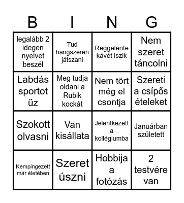 Bingo Card