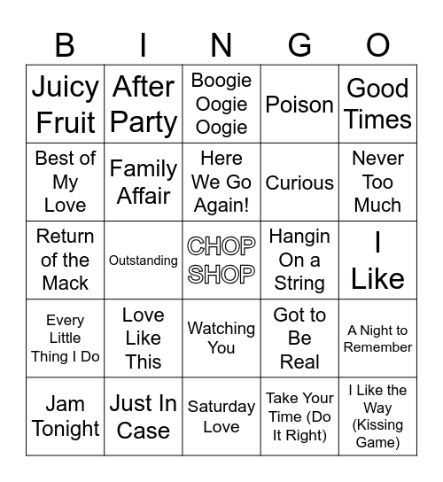 Family Reunion Rd9 (black out) Bingo Card