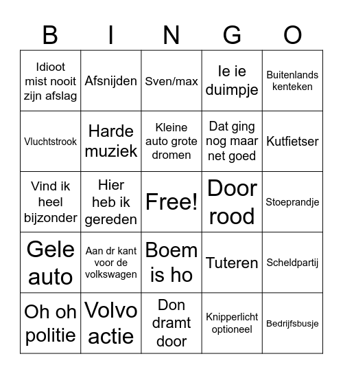 Gamemeneer Bingo Card